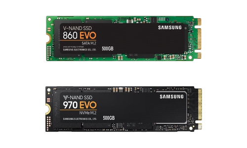 مقایسه حافظه NVMe M.2 و M.2 SSD در hardware98.ir